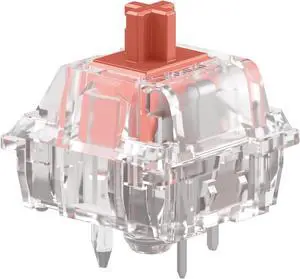 Glorious Gaming Fox Ultralight Linear Switches (110 PCS) for Mechanical Gaming Keyboards, Prelubed, Silent Red, Cherry MX Compatible