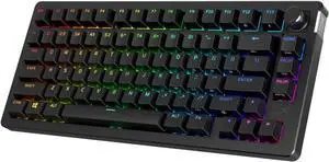 HyperX Alloy Rise 75 Wireless Hot-Swappable 75% Mechanical Gaming Keyboard, PC, Up to 80 Hours Backlighting On, Dual Wireless 2.4GHz & Bluetooth HyperX Alloy Rise 75 Wireless Hot-Swappable 75% Mechanical Gaming Keyboard, PC, Up to 80 Hours Backlighting On, Dual Wireless 2.4GHz & Bluetooth