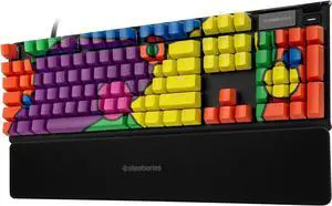 SteelSeries Keycaps  Limited Edition Artist Collaboration  Roma Bib  Double Shot Pudding  Durable PBT Thermoplastic  Compatible with a Wide Range of Mechanical Keyboards  Special Artwork