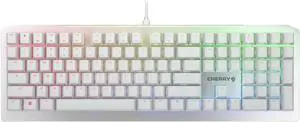 Cherry MV 3.0 Viola Wired Mechanical Gaming Keyboard. RGB Backlight with Cross Linear Viola Switches. from The Makers of The MX Switch. (White)