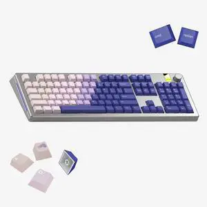 Glorious Purple Haze GPBT Gradient Keycaps, 135-Key PBT Keycap Set, MX-Compatible, ANSI/ISO Layout, for 60% 65% 75% TKL 100% Mechanical Keyboards, Windows & macOS