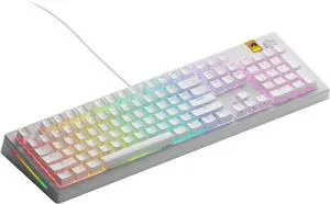 GLORIOUS Gaming - GMMK 3 Rapid Trigger Keyboard, Hall Effect, 8K Polling Rate, MX Mechanical & Magnetic Switches, Hotswappable 100% Keyboard, Modular Gasket System, Doubleshot PBT keycaps (White)