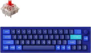 Keychron Q9 Hot-swappable Wired Mechanical Keyboard with RGB LED|Gateron G Pro Red Switch|Knob Version|for Windows and Mac|Ultra Mini Layout (47 Keys)|Aluminum Frame (Blue,Q9-O1)