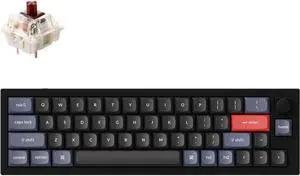 Keychron Q9 Hot-swappable Wired Mechanical Keyboard with RGB LED|Gateron G Pro Brown Switch|Knob Version|for Windows and Mac|Ultra Mini Layout (47 Keys)|Aluminum Frame (Black,Q9-M3)