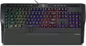 IOGEAR KALIBER Gaming IKON II Gaming Keyboard, Macro Keys & Dedicated Media Cont