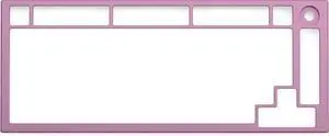 Top Frame for GMMK PRO - 75% Keyboard with Knob - Glorious Gaming - Aluminum Mounting Frame for Custom Mechanical Keyboard for PC Gaming and Programming (Prism Pink)