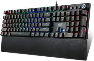 Adesso AKB-650EB RGB Programmable Mechanical Gaming Keyboard with Detachable Magnetic Palmrest