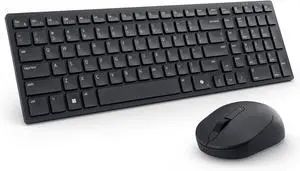 Dell KM555 Silent Keyboard and Mouse - Black