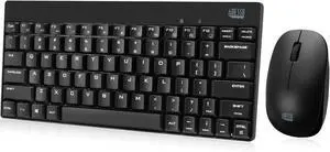 Adesso WKB-1100CB Natural Ergonomic Wireless Spill Resistant Mini Keyboard & Mouse Combo