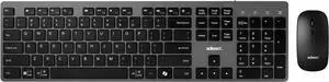 Adesso EasyTouch 7300 Wireless Keyboard (Canadian French) & Mouse Combo  Multi-OS Scissor Switch, Quiet Keys, Copilot Hotkey, 2.4GHz, Compatible with Windows, Mac, Linux, WKB-7300CB-CF