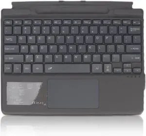Ultra Slim Cordless BT Keyboard for Surface Pro 8, Portable Mini 7 Color Backlit Rechargeable Keyboard with Touchpad, Compact Ergonomic Tablet Keyboard, for Surface Pro 8/Surface Pro X