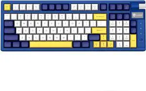 Hot Swappable Mechanical Gaming Keyboard 85% with Media Knob Magnetic Switch Computer RGB, Linear Red Switches (Blue/Yellow/White)