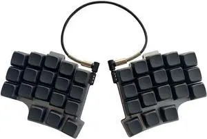 SZRKBD Ergonomic Split Design Gaming Mechanical Keyboard (Pure Dark Keyboard) - USB-C - 36 Keys - Hot-swap - QMK VIAL Compatible