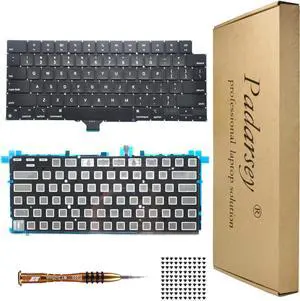 Pardarsey Replacement Backlit Keyboard Compatible with MacBook Pro 14" A2442, 16" A2485 2021 - US Layout with Screws and Screwdriver