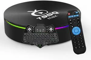 Keyboard Rooted Amlogic Android 11.0 4GB RAM 32GB ROM T95Q Max Quad-Core Amlogic S905X4 64bit Support 2.4/5G WiFi/H.265 BT 4.1 100M LAN