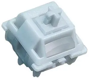 GATERON Smoothie Silver Keyboard Switches, Linear RGB LED 5 Pin Factory Pre-lubed 45gf Full POM Key Switches for MX Mechanical Keyboard(105PCS)