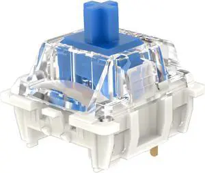 Gateron G Pro 3.0 Blue Switches for Mechanical Keyboard,3-Pin 60gf Clicky/Pre-Lubed/Pin-Enhanced Switches(108pcs,Blue)