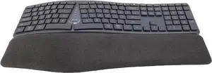 Depisuta Ergonomic Split Keyboard, 111 Keys 2.4G USB C Bluetooth Wireless Computer Keyboards with Cushioned Wrist Rest, Plug and Play, Rechargable, Fits for W98 Me 2000 7 8 10
