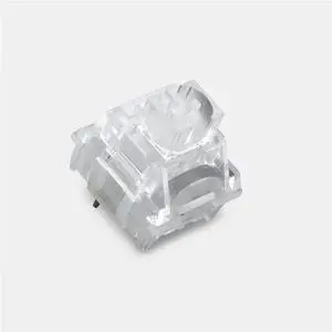 TTC Frozen Silent V2 Switch, Transparent RGB Pre-Lubed Silent Linear Mechanical Keyboard Switch(110PCS)