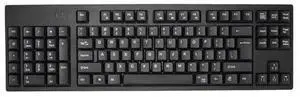 Left Handed Keyboard, 109 Keys Ergonomic Layout Office USB Keyboard, Left Numpad Keyboard with 2 USB Interfaces for Business Accounting Designer
