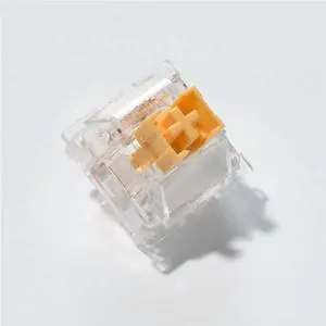Outemu Silent Peach V3 RGB Switch, Pre-Lubed Silent Linear Transparent Switch for Custom Mechanical Keyboard(90PCS)