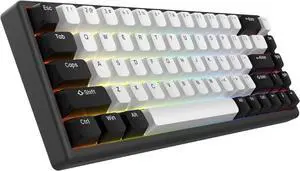 ARBITER Polar 65 -CNC Magnetic Gaming Keyboard w Rapid Trigger, Hall Effect Switches, CNC Aluminum Frame, Rapid Trigger, 65% Compact, Bright RGB, Dual-Shot PBT Keycaps - Black Panda