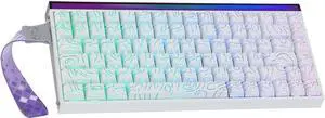 MechLands Aula Hero84 HE Wired Magnetic Gaming Keyboard, Rapid Hall Effect Keyboard with 0.01mm Adjustable Actuation, 8kHz Polling, 5-Layer Sound Dampening, RGB Lightbox & Backlit (White)