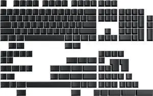 Ranked POM Jelly Premium Translucent Keycap Set | 1.45 mm Thick POM | Cherry Profile for Custom Mechanical Keyboard (Black Ink, 169 Keys)