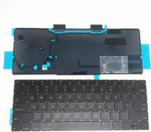 Replacement Keyboard and Keyboard Backlight and Rivet Screw Compatible with MacBook Pro 13 Inch Retina Display Model A1708 2016-2017 Year EMC 2978 EMC 3164