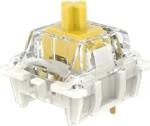 Gateron G Yellow Pro 3.0 Switches Pre-lubed 3pin RGB SMD Linear for Gaming Mechanical Keyboard (108Pcs, Pro Yellow 3.0)