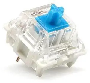Gateron KS-9 Mechanical Switches for MX Mechanical Gaming Keyboard | 60g Force | Clicky | Plate Mounted | SMD 3 Pin RGB Switches for Backlit Keyboard | (65 PCS, Blue)