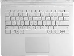 Replacement Keyboard for Book 1, 1704 Aluminum Alloy Quick Response Keyboard with Touchpad for Book 1, Silver