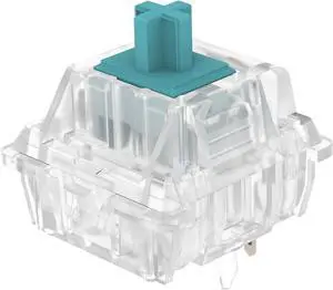 DUROCK T1 Tactile Keyboard Switches, 5 Pins Tactile Switches 67g Gold Plated Spring Heavy Tactile Key Switches Pre-Lubed (DUROCK Clear T1, 110pcs)