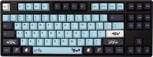 JSJT Sky and Blue Keycaps -Custom Keycap137 Keys PBT Dye Sublimation Cherry Profile Keycaps for ANSI/ISO Layout rk61/64/68/84/980/104 MX Switches Mechanical Keyboards
