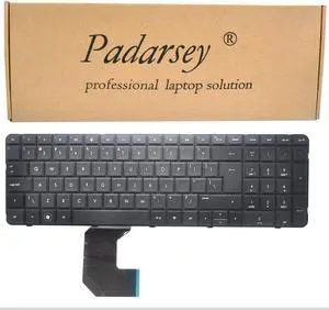 Padarsey New Keyboard Replacement for HP Pavilion G7 G7T R18 G7-1000 G7-1100 G7-1200 G7-1001XX G7-1017CL G7-1019WM G7-1033CL G7-1051XX G7-1070US G7-1073NR G7-1076NR G7-1154NR Series Black US Layout