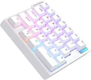 HE30 Corded Mechanical Keyboard with Switches for Effortless Typing for Home and Office