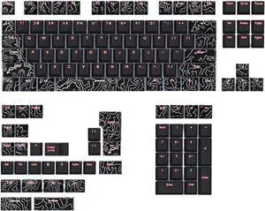 Azxcvbnm - Double-shot backlit keys, altitude line, five-sided sublimation mechanical keyboard