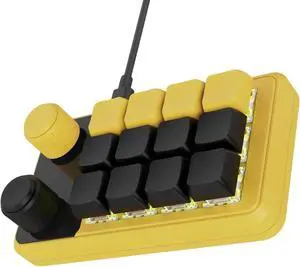 Ozeau 12 Key Macros Pad for Gamers and Professional RGBs Illuminateds Programmable with Type C Cable