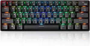 6 Keys Mechanical Keyboard USB Wired Dual Mode Mechanical Keyboard with Effect Keys Red Switches