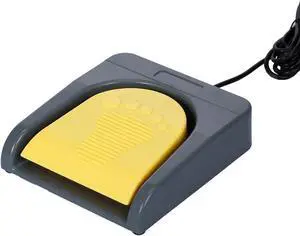 USB Single ot Switch Game Control One Key Customized Computer Keyboard Tion Pedal Grey with Low r Gamer Gaming Ethusiast