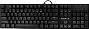 Mechanical Keyboard 04-Key Metal Gaming Keyboard Blue Switch N-Key Rollover Backlit Keyboard r Office and Game Use