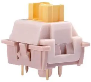 Peach Linear Silent Switch V2 5-Pin Mechanical Keyboard Switches  40g Force, 2.0mm Pre-Travel, Quiet Smooth Typing, Compatible with MX Mount Keyboards, Pack of 35(90PCS)