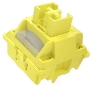 Yellow Tactile Mechanical Switch  Pre-Travel Drop Design, 35gf Actuation, PA12 Core, 3.3mm Travel, MX-Compatible(110PCS)