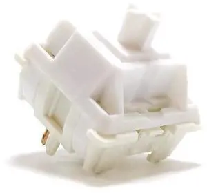 White Marble HiFi Linear Switch - Smooth Silent Mechanical Keyboard Switch, 3.5mm Total Travel, 42gf Actuation, 5-Pin Design, 50 Million Clicks for DIY Builds & Gaming(110PCS)