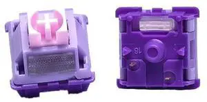 Pink Linear Mechanical Switch  POM Stem, 5-Pin Upgrade with Light Diffuser, 39gf Actuation, MX-Compatible(110PCS)