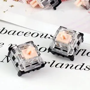 Silent Linear Mechanical Keyboard Switch  42±3gf Actuation, 5-Pin MX Compatible, 3.6mm Travel, Smooth Key Feel for Custom Hot-Swappable Keyboards(110PCS)