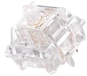 Transparent 5-Pin Linear Switch  37/55/62gf Force, 20mm Spring, High Clear PC Housing(55G,110PCS)