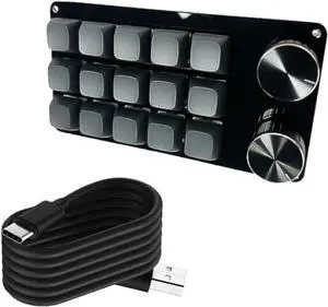 High Efficiency Programmable Macro Keyboard 9/10/12/15 Keys Mechanical Gaming Keypad for Multimedia and Industrial Applications