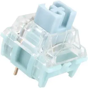 TTC Bluish White V2 Switch, Silent Tactile Pre-Lubed Switch for Mechanical Keyboard(90PCS)