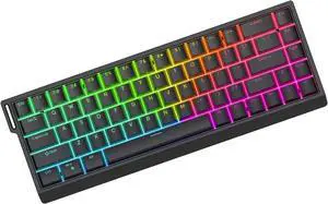 HE65 Corded Mechanical Keyboard with Switches for Effortless Typing for Home and Office